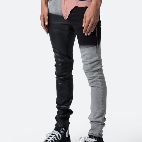 mnml X596 Patched Skinny Denim - Multi Size 33Multi / 33 - Picture 3 of 3